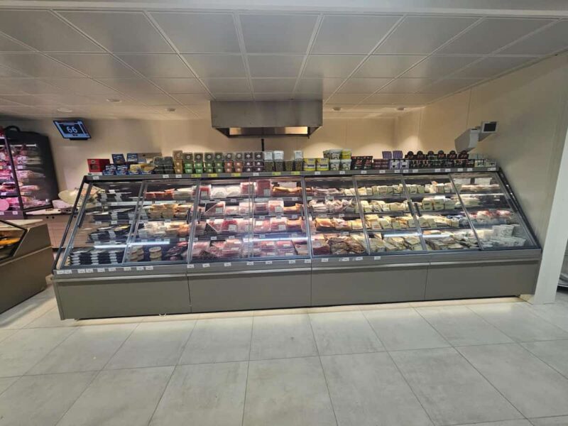 impianto frigorifero per esposizione degli alimenti